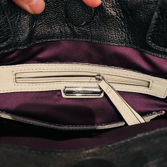 B. Makowsky black leather shoulder bag - Picture 12 of 16